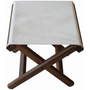 Resim Bahçeme Kaş Katlanır Portatif Ahşap Bahçe Balkon Taburesi 