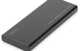 Resim DA-71111 Digitus M.2 SATA SSD için Harici Kutu, Bağlantı arayüzü USB 3.0, Alüminyum, vidalı montaj özelliği (M-SATA) 