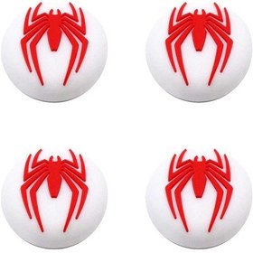 Resim Desenli Sony Ps5/ps4/ps3 Analog Koruyucu Silikon Pad-spider Man Beyaz 