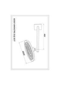 Resim Gpd Ankastre Duş Seti Atros Krom 