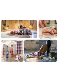 Resim % 100 Pamuk Hızlı Kuruyan Peştemal Banyo, Sauna, Plaj, Spor, Havuz Ve Misafir Havlusu Mor 