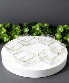 Resim Çnr Home Collection Paşabahçe Frezya 6'lı Yaldizli Kase Altın 