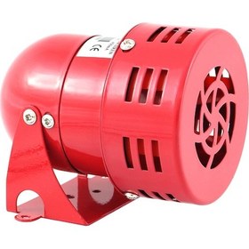 Resim Mesan Mini Motor Siren Metal 40 W Kırmızı 220VAC MS 190.220VAC 