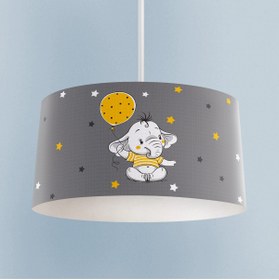 Resim BAMBAŞKA MODA BEBEK VE ÇOCUK ODASI Sarı Filli Balon Desenli Avize 