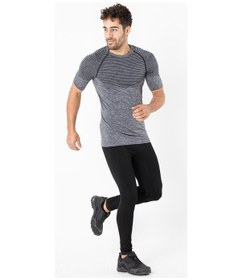 Resim Miofit Erkek Active Melange Kısa Kollu Dikişsiz Spor Tişört 