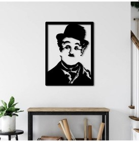 Resim Charlie Chaplin Metal Duvar Dekoru 