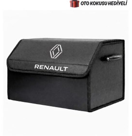 Resim Renault Marka Logolu Oto Bagaj Organizer Çanta Oto Bagaj Çantası 2 Bölmeli Suni Deri Boyutlar : 48 Cm X 31 Cm X 29 Cm 
