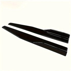 Resim Topnotch Glossy Black Abs Yan Çamurluk Etekliği 2li Set Çizilme Önleyici Performans Ve Koruma 