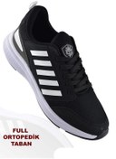 Resim MP Rahat Taban Ortopedik Bağcıklı Erkek Yürüyüş Ayakkabısı Siyah 