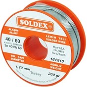 Resim 40-60 Lehim Teli 200 Gr 1.2 Mm - Sn:40 / Pb:60 