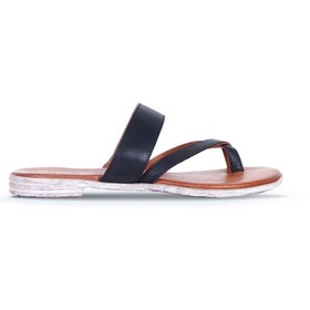 Resim Bueno Shoes Siyah Deri Kadın Parmak Arası Terlik 01wq2012 