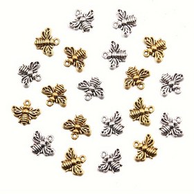 Resim 30 Adet Vintage Bohem Tarzı Sevimli Arı Kolye Kadın Moda DIY Aksesuarları El Yapımı Süsler 