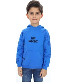 Resim Toontoy Kids Toontoy Erkek Çocuk Nakışlı Sweatshirt Saks 
