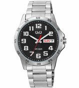 Resim Q&q A37a-004py Takvimli, 5 Atm Su Geçirmez Erkek Kol Saati. 