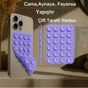 Resim Case collection Slikon Çift Taraflı Vantuz Telefon Tutucu Vakum,Cama Yapışan Çift Taraflı 