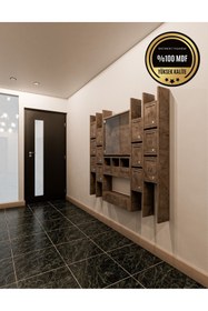 Resim rafineritasarım ELİPS Posta Kutusu MDF 12 ' Lİ GRİ 