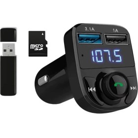 Resim Teknocan Marketing Otomatik Frekans Tanımalı Parazit Yok Fm Radyo Transmitter 3.1A Hızlı Şarj Micro Sd Bluetooth Mp3 Çalar Çakmaklık 