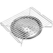 Resim Yifomall Dayanıklı Demir Alaşımlı Kamp Izgarası - Taşınabilir 28x23.5cm Barbekü Seti 