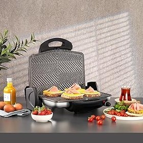 Resim Schafer Grill Chef Tost Makinesi-Inox 