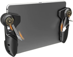Resim MEMO AKpad6k iPad Tablet İçin 6 Parmak Tetik PUBG Mobile Joystick, SIYAH 
