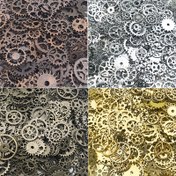 Resim Metal Mekanik Steampunk Dişlileri Dişlileri Şansları Kolye, DIY Takı Yapım Aksesuarları için 