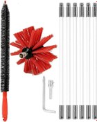 Resim Sones Genişletilebilir Bükülebilir Elektrikli Matkap Baca Fırçası Davlumbaz İç Kanal Fırçası, Boyut: 410mm X 6 Çubuk 