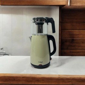 Resim Bambum Teatech Cam Demlikli Çay Makinesi Mint Yeşili 