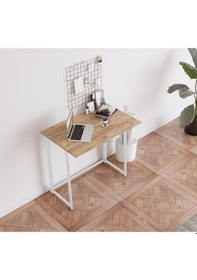 Resim FahrettinKüçük Work001 Katlanır Çalışma Masas 120 CM Beyaz41 