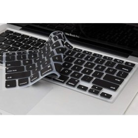 Resim Fibaks Apple Macbook 14.2 2021 A2442 Uyumlu Klavye Koruyucu Sıvı ve Toz Koruyucu İngilizce Q Klavye Ped 