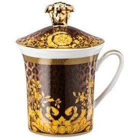 Resim Versace 30. Yıl Kapaklı Kahve Kupa Wild Floralia 