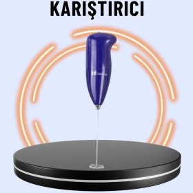 Resim Portatif Kahve Köpürtücü - Latte, Cappuccino, Milkshake ve Puding Yapıcı 