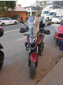 Resim Motocam Honda Nc 700 750 X Siperlik Ön Cam 2016 2020 Model 50cm Şeffaf Renkli 4mm Orta Boylu Cam 