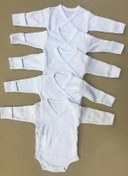 Resim Özdemirlitekstil Bebelino Çıtçıtlı Badi Kruvaze (5 Li Paket) (456375083) Beyaz 