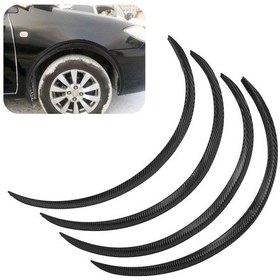 Resim Wezone 72 Cm Abs Araba Tekerlek Gözbrowu, Çamurluk Ve Kırık Koruması, 4 Adet Siyah, Evrensel Uyum, Kolay Kurulum 