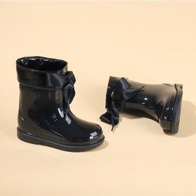 Resim İgor W10238 Bimbi Lazo Kız Çocuk Su Geçirmez Yağmur Kar Çizmesi Siyah 