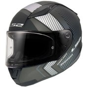Resim Ls2 Rapıd 2 Extra Mat Siyah-gri Kask Gri 