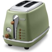 Resim DeLonghi Icona Vintage İki Dilim Ekmek Kızartma Makinesi CTOV 2103.GR 