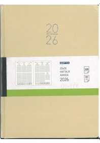 Resim Gıpta 2026 Haftalık Ajanda Eko 20x28 122-eck Bej Bej 