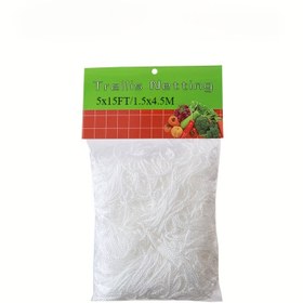 Resim 2 adet Dayanıklı Bahçe Izgara Ağı, 152.4 x 457.2 cm Polyester Bahçe Tırmanma Ağı, Çok Amaçlı Bitki Asma Ağı, Meyve, Sebze ve Asma Bitkileri için, Beyaz 