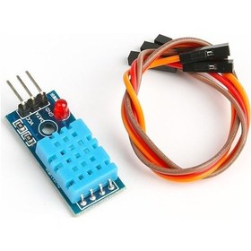 Resim DHT11 Sıcaklık ve Nem Sensör Modülü (LED'li) 