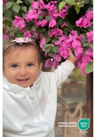 Resim Bebek/cocuk Nakış Detaylı Fermuarlı Sweatshirt Pembe 