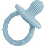 Resim Emzik Şeklinde Silikon Diş Kaşıyıcı Mavi 