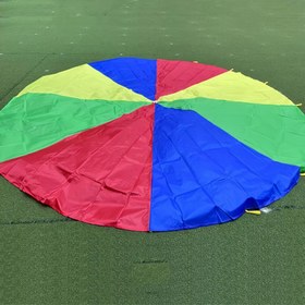 Resim 16 El ile 6.56ft/10ft/12ft Rainbow Parachute - Doğum Günü, Paskalya ve Partiler için Canlı Çok Renkli Takım Oluşturma ve Açık Hava Etkinlikleri için Uygulama Ekipmanı, Dayanıklı Polyester, Çim Oyunu Refleks Ped|Canlı Parachute Tasarımı|Dayanıklı Polyester Parachute 