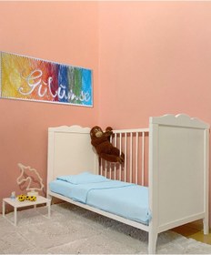 Resim Joyous Mom Kids Bürümcük Müslin Bebek Nevresim Takımı Organik Bebek Uyku Set Mavi 