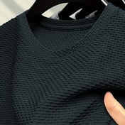 Resim 1 adet Erkekler için Buz İpeği Soğutma Ekip Boyun T-Shirt - Nefes Alabilir, Nem Çeken, Hafif & Cilt Dostu, Fitness, Günlük Kullanım ve Dış Aktiviteler için, Siyah 