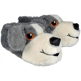 Resim Unisex Çocuk Hayvanlı Köpekli Panduf Ev Botu Gri 