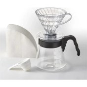 Resim Hario V60 Kahve Demleme Seti, Şeffaf 