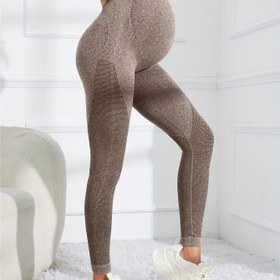 Resim Kadınların Hamilelik Taytı Hızlı Kuruyan Nefes Alabilen Yoga Yüksek Bel Pantolonları Dar Kesim Yüksek Esneklik, Hamile Kadın Giyim 