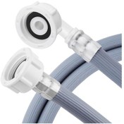 Resim Youtek 2.5 Metre Evrensel Çamaşır Makinesi/bulaşık Makinesi Su Girişi Borusu - Dik Açı Bağlantılı, Patlama Dayanıklı, Kaliteli Pvc 