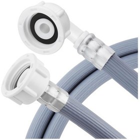 Resim Youtek 2.5 Metre Evrensel Çamaşır Makinesi/bulaşık Makinesi Su Girişi Borusu - Dik Açı Bağlantılı, Patlama Dayanıklı, Kaliteli Pvc 